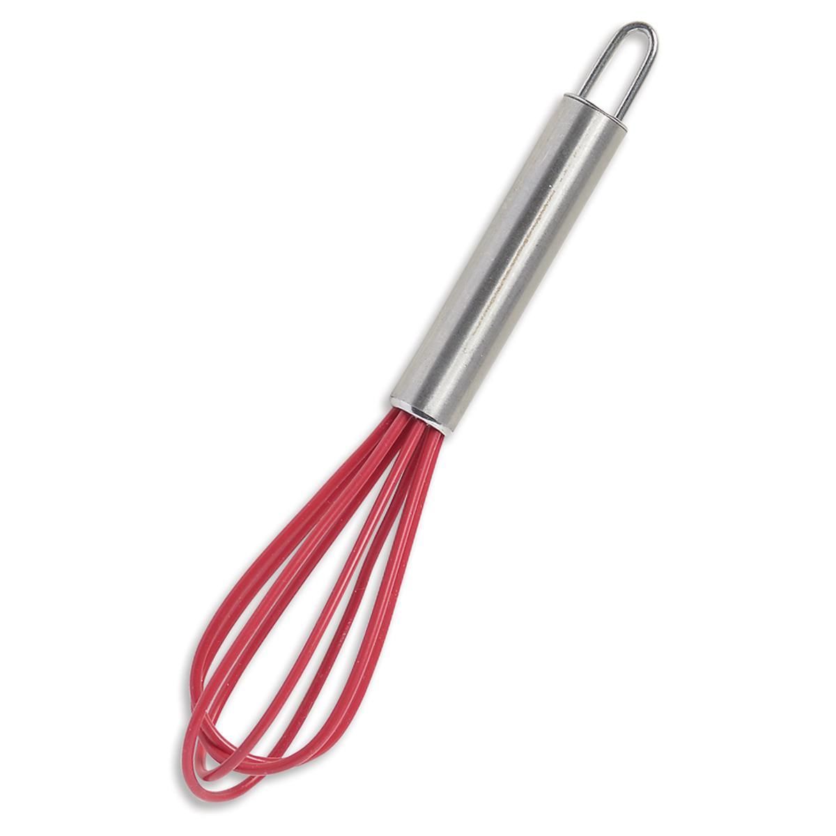 Red Silicone Mini Whisk For Small Hands