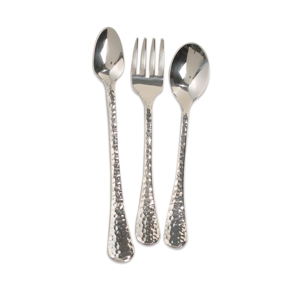 Baby/Toddler Hammered Flatware Set For Small Hands