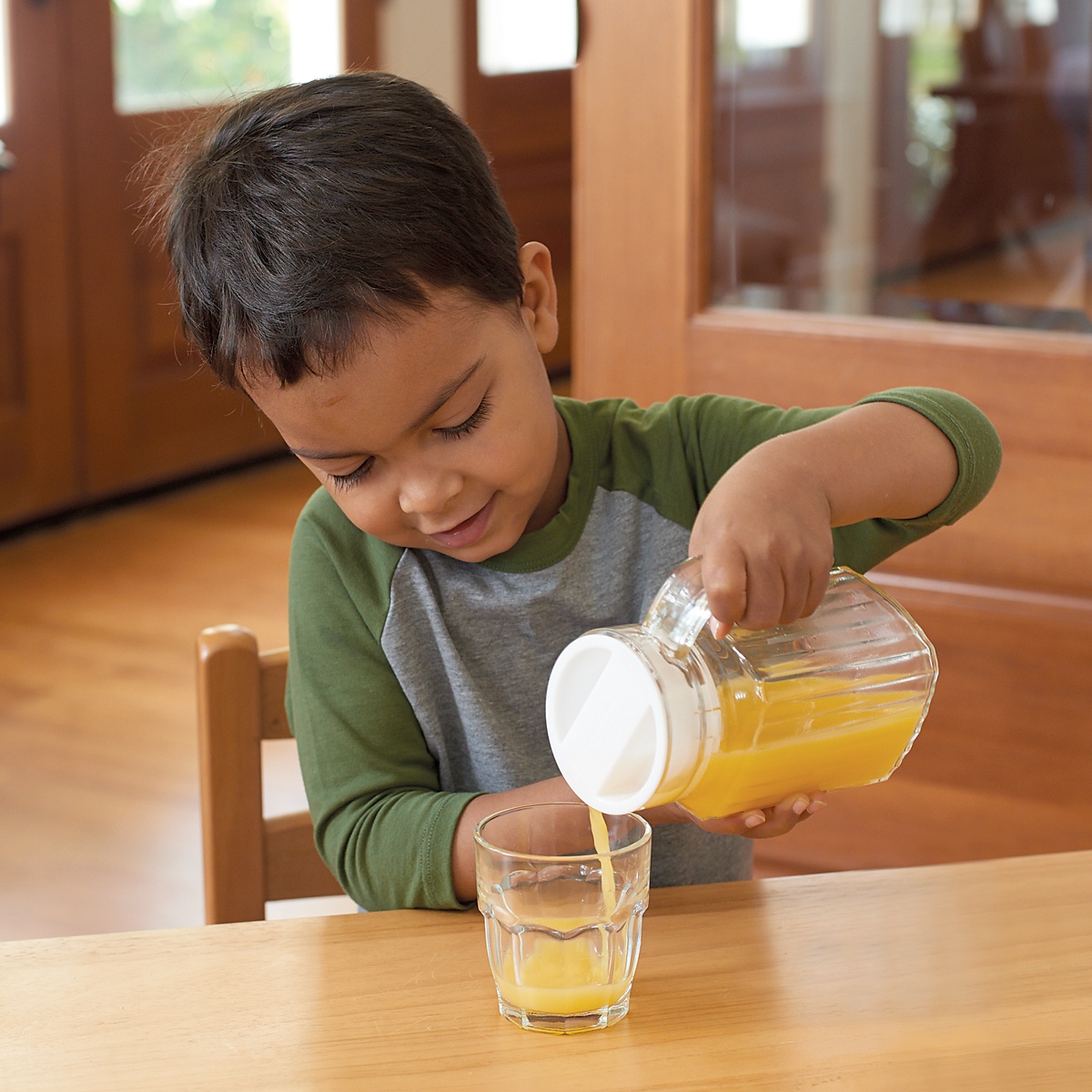 Glass Pitcher with Lid Montessori Services