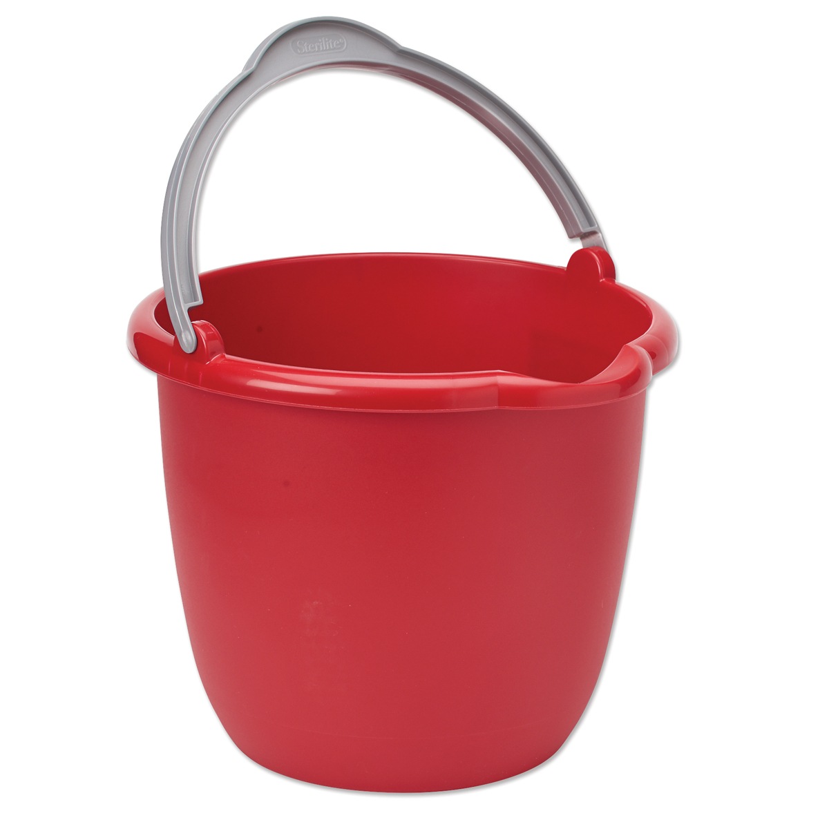 Red Plastic Bucket For Small Hands