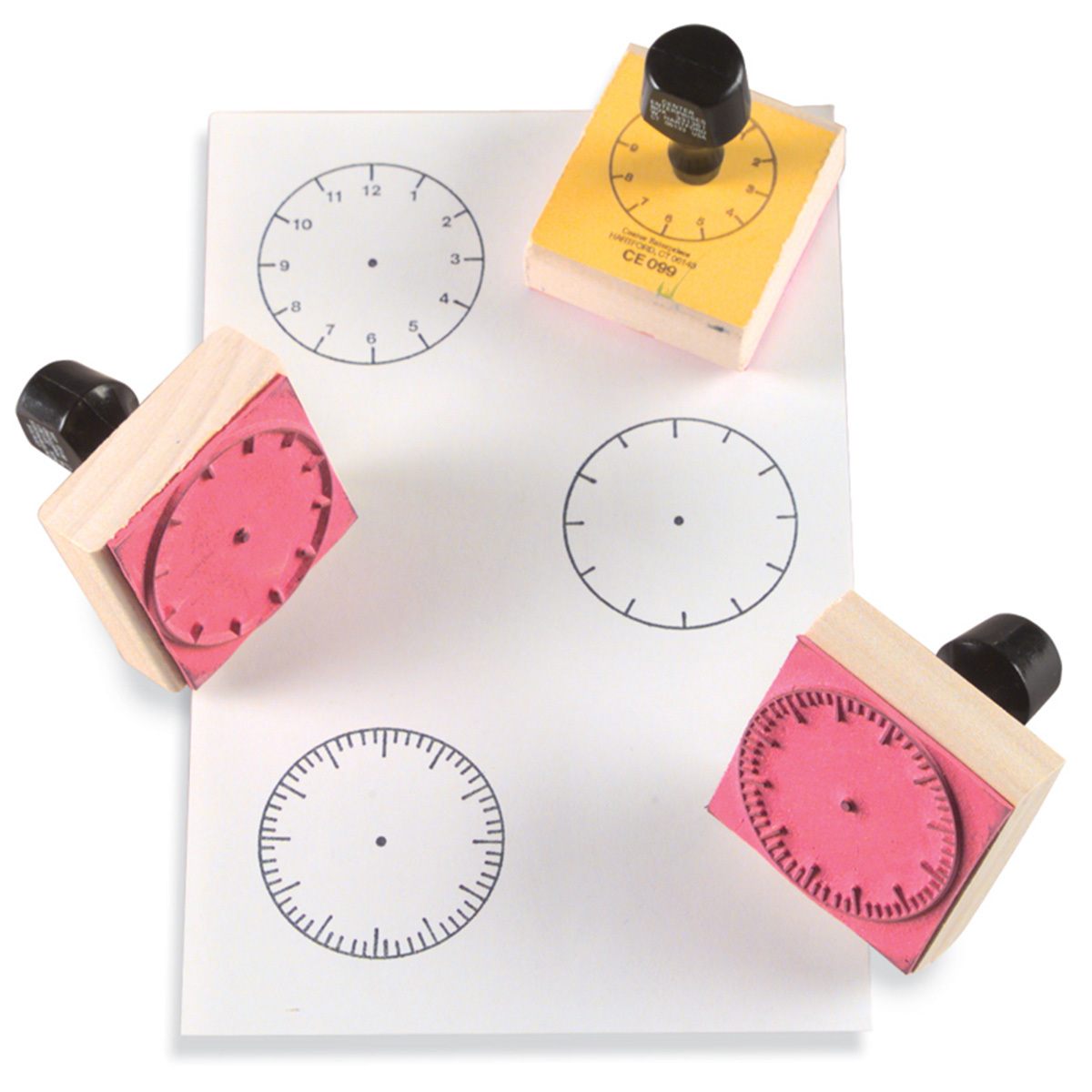 Clock Rubber Stamp Set Montessori Services