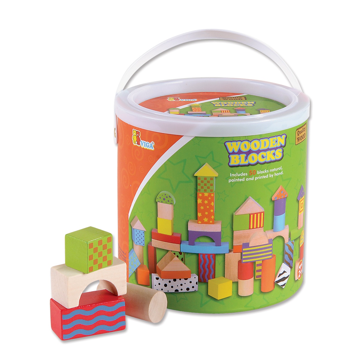 Wooden Blocks Set For Small Hands