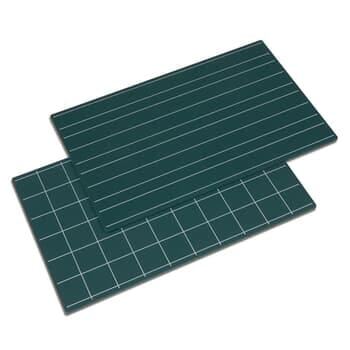 Greenboards With Double Lines And Squares: Set of 2