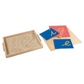 Sandpaper Letter Tracing Tray