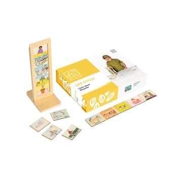 Life Cycle Stand with Wooden Cards