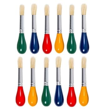 Toddler Paint Brushes - Set of 12