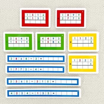 Math Equation Card Set/5