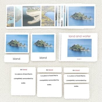 Land & Water 1 Nomenclature Book & Card Set: Phys. Geog.