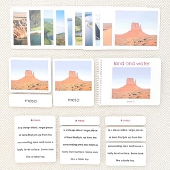 Land & Water 2 Nomenclature Book & Card Set: Phys. Geog.