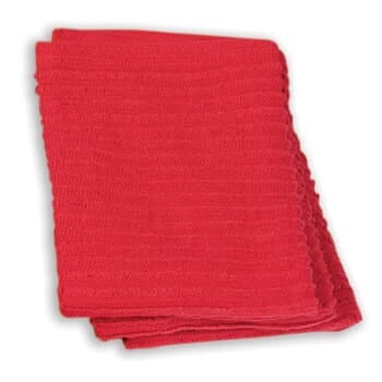 Ruby Red Ridged Dishcloth