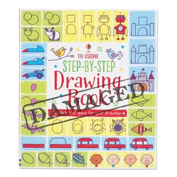 SLIGHTLY DAMAGED Step-By-Step Drawing Book (A168)