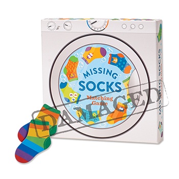 SLIGHTLY DAMAGED Missing Socks Matching Game